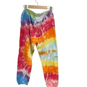 Katie J NYC Tie-Dye Distressed Sweatpants - Multicolor - size L kids